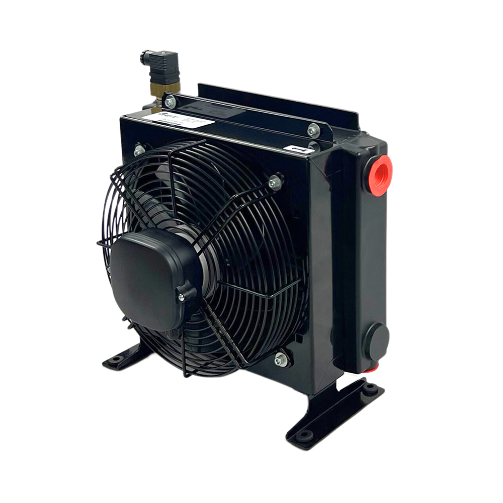1PH / Single Phase 120L/min Air Blast Oil Cooler 1"Bsp c/w 60deg Fixed Thermostat