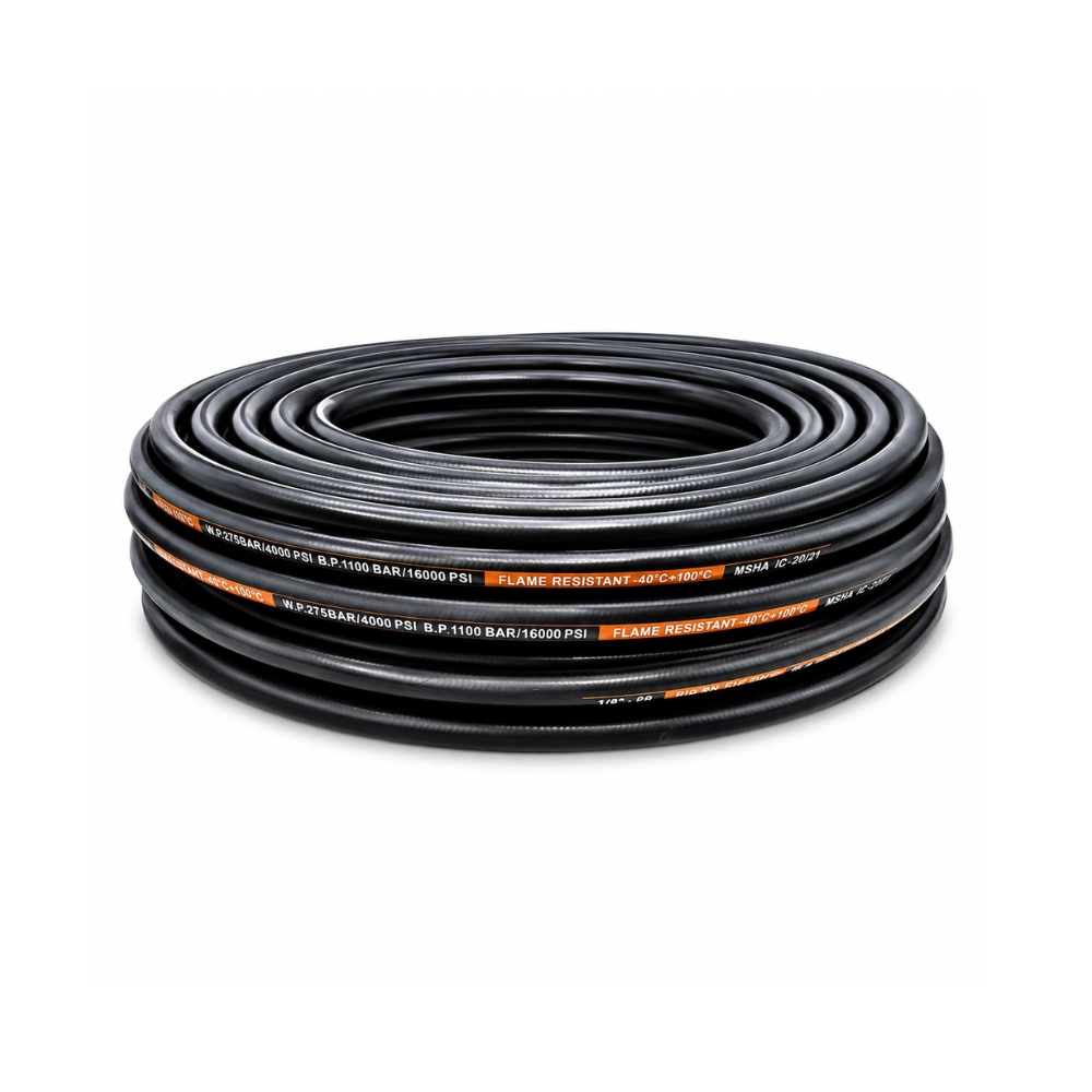 Reel of SMOOTH Hydraulic Hose, EN857 2 Wire, 1/4" Bore, 10 Metre Coil