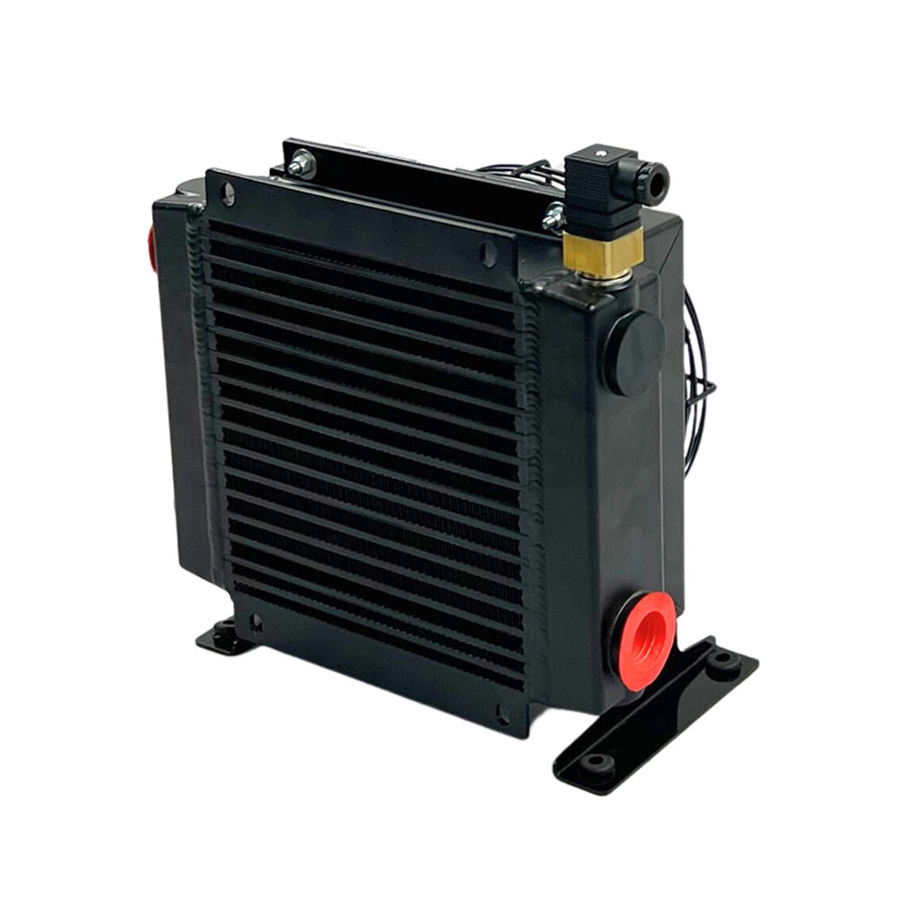 1PH / Single Phase 100L/min Air Blast Oil Cooler 1"Bsp c/w 60deg Fixed Thermostat