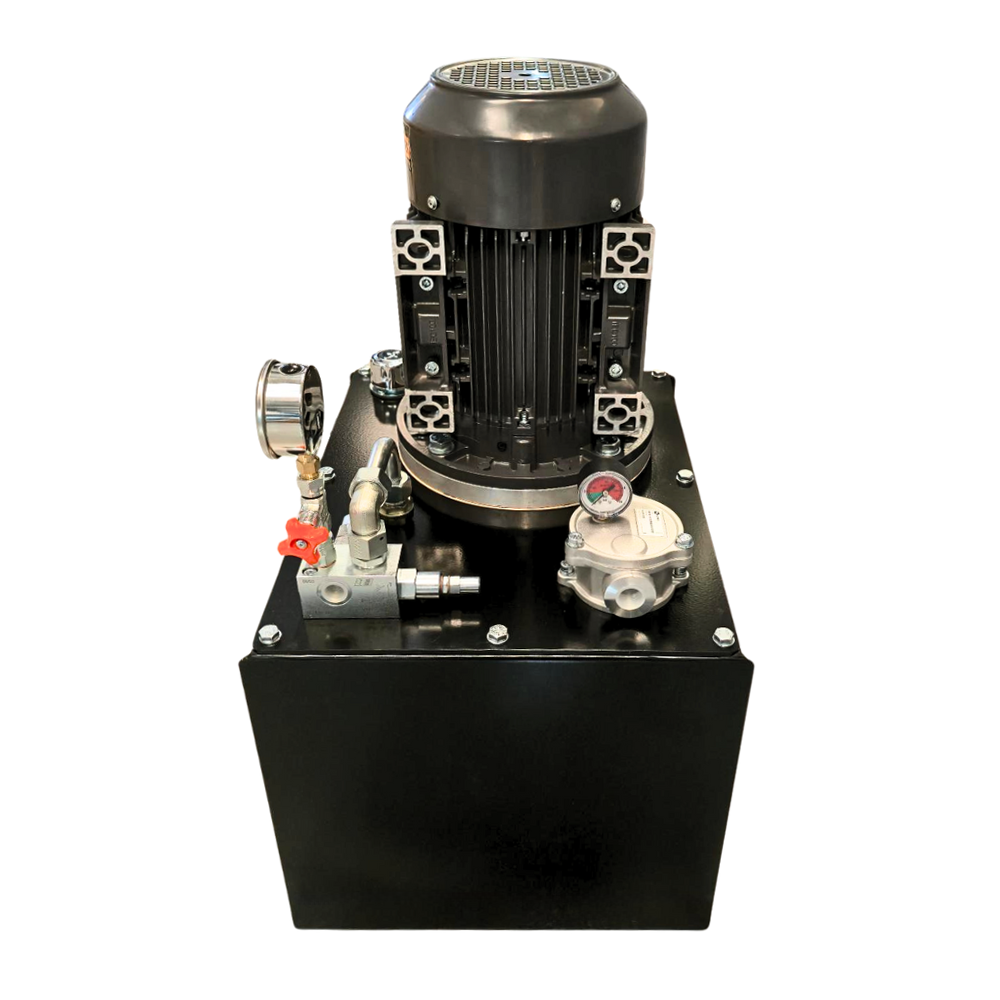 Hydraulic AC Power Unit, 1.5kW, 415V, 3 Phase, 2.7cc Pump, 3.8 L/min, 200 Bar, Pressure & Tank Circuit, 14 Litre Tank