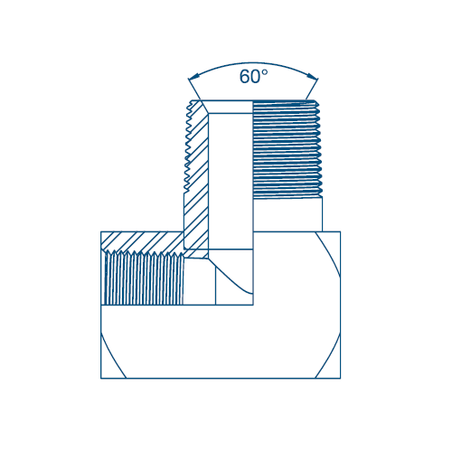 1/8 NPTF x 1/8 NPTF M/F 90° Compact