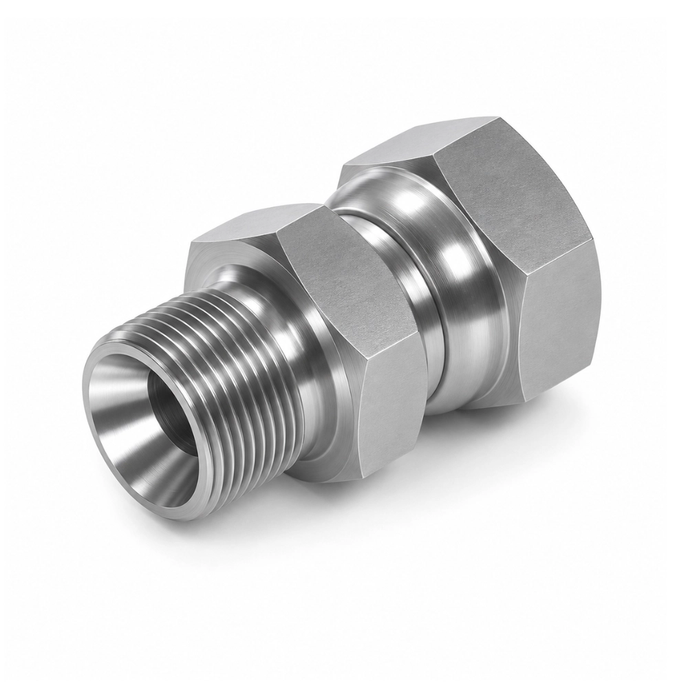 1/8" BSP Male to Swivel Female Hydraulic Adaptor