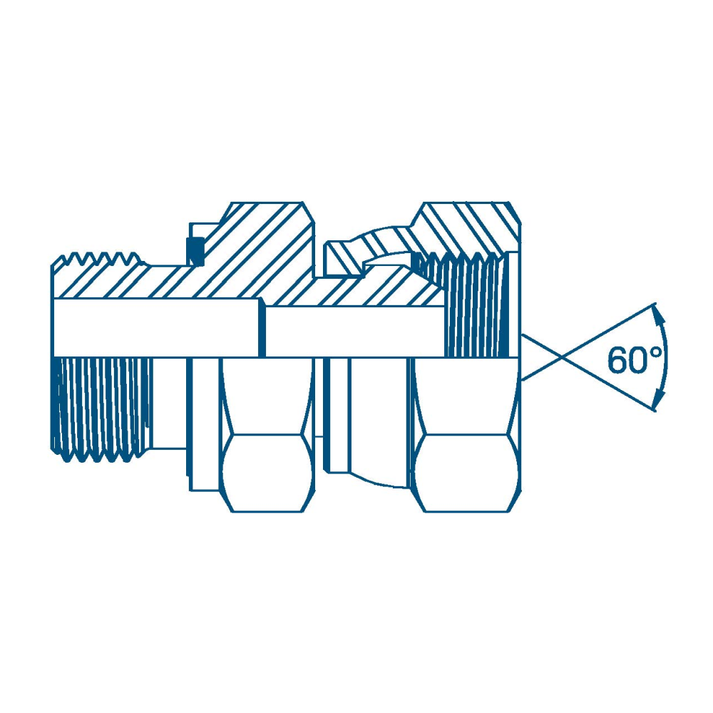 1/4 BSP (CS) 3869 x 1/4 BSP M/F Hydraulic Adaptor