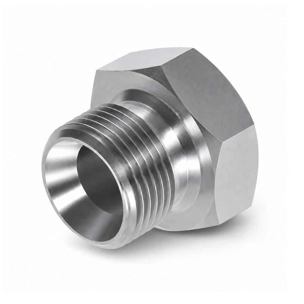 1/2" BSP Male Coned x 1/4" BSPT Fixed Female Bush Hydraulic Adaptor