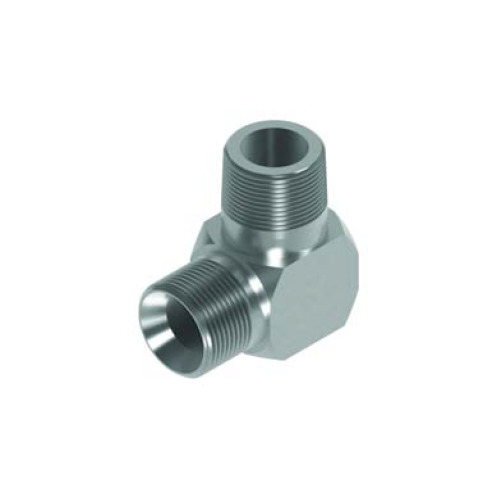 1/8 BSP x 1/8 BSPT M/M 90° Compact Hydraulic Adaptor