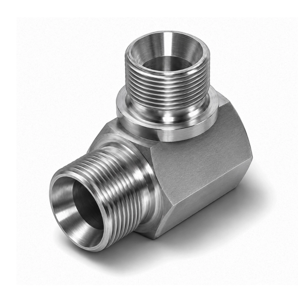 1/8" BSP Male for Bonded Seal to Male 90° Compact Hydraulic Adaptor 1/8" BSP Male for Bonded Seal to Male 90° Compact Hydraulic Adaptor