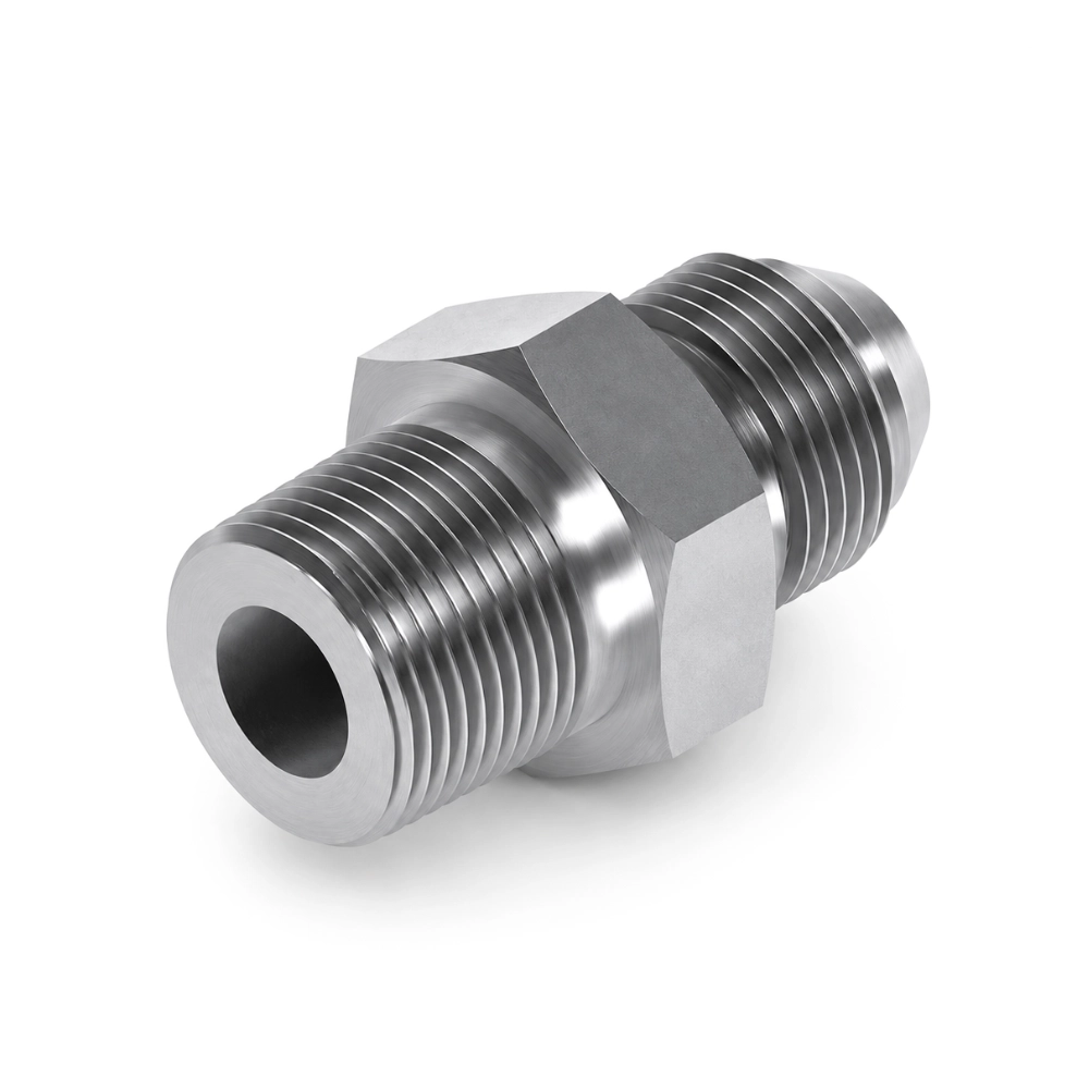 1/4" BSPT Male to 1/4" BSP JIS 60° Cone Male Hydraulic Adaptor