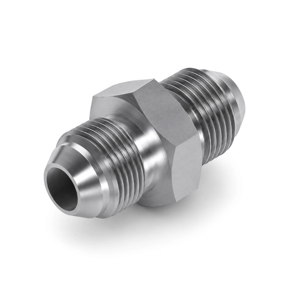 1/4" BSP JIS Male to Male 60° Extended Flare Hydraulic Adaptor