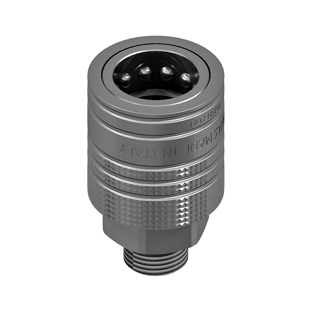 Gemels, Push Pull, Quick Release Couplings, Female, 3/8" BSP, DN/ISO 10