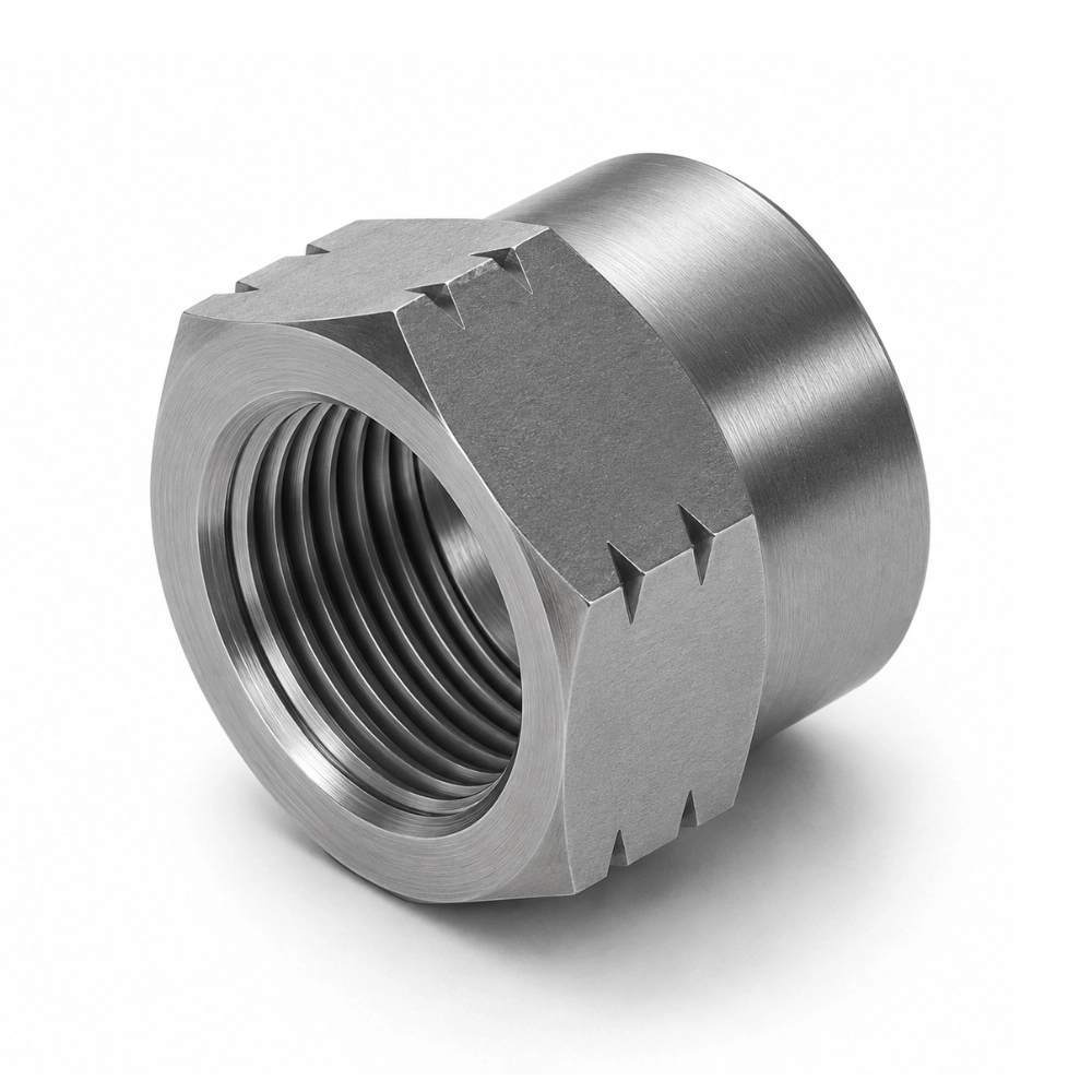 1/8" NPSM Hydraulic Hose Crimp Nut