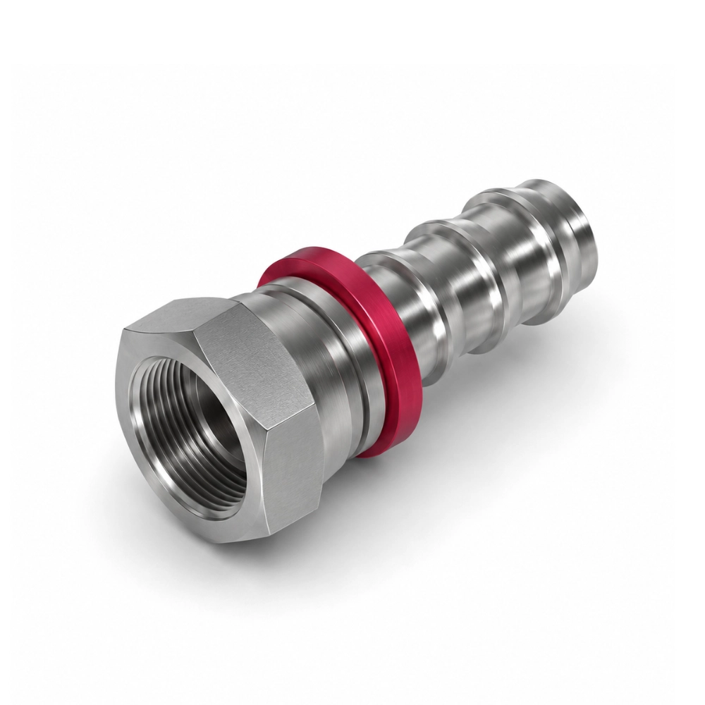 1/4" BSP Female x 1/4" Push-In Hose Tail Straight Adaptor