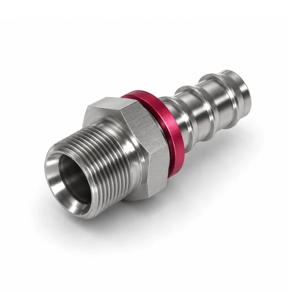 1/8" BSP Male x 1/4" Push-In Hose Tail Straight Adaptor