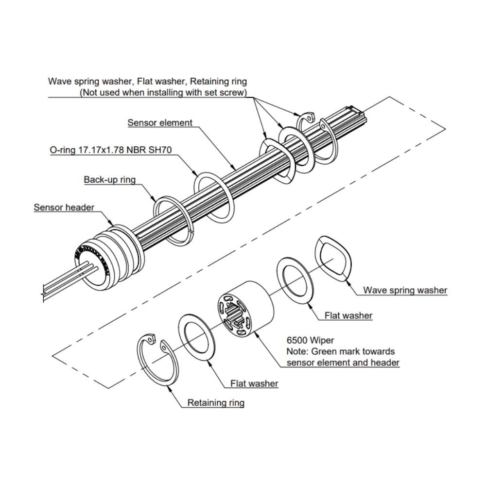 50mm Stroke PS6500 Cylinder Sensor (SW Single Sensor)