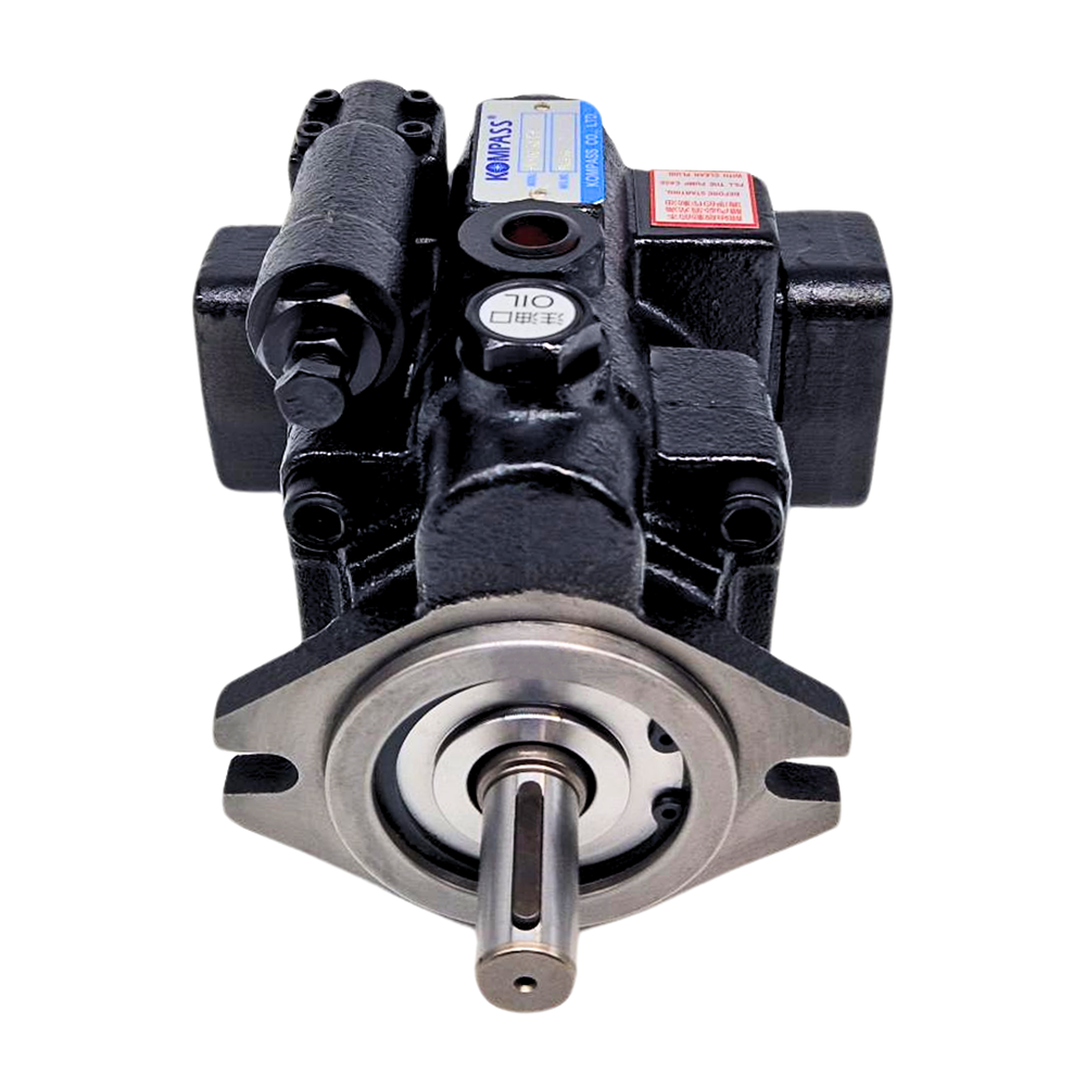 Kompass PVS Hydraulic Piston Pump, 8CC, 30-255 Bar, Standard Compensator