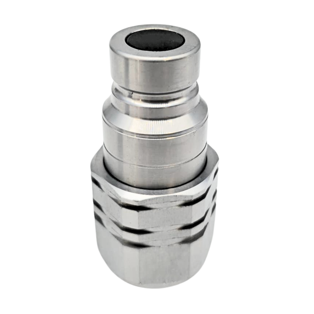 Hydraulic flat face quick release couplings Male 3/8" BSP, DN06, ISO 10, 350 Bar rated, 23 L/min Hydraulic flat face quick release couplings Male 3/8" BSP, DN06, ISO 10, 350 Bar rated, 23 L/min