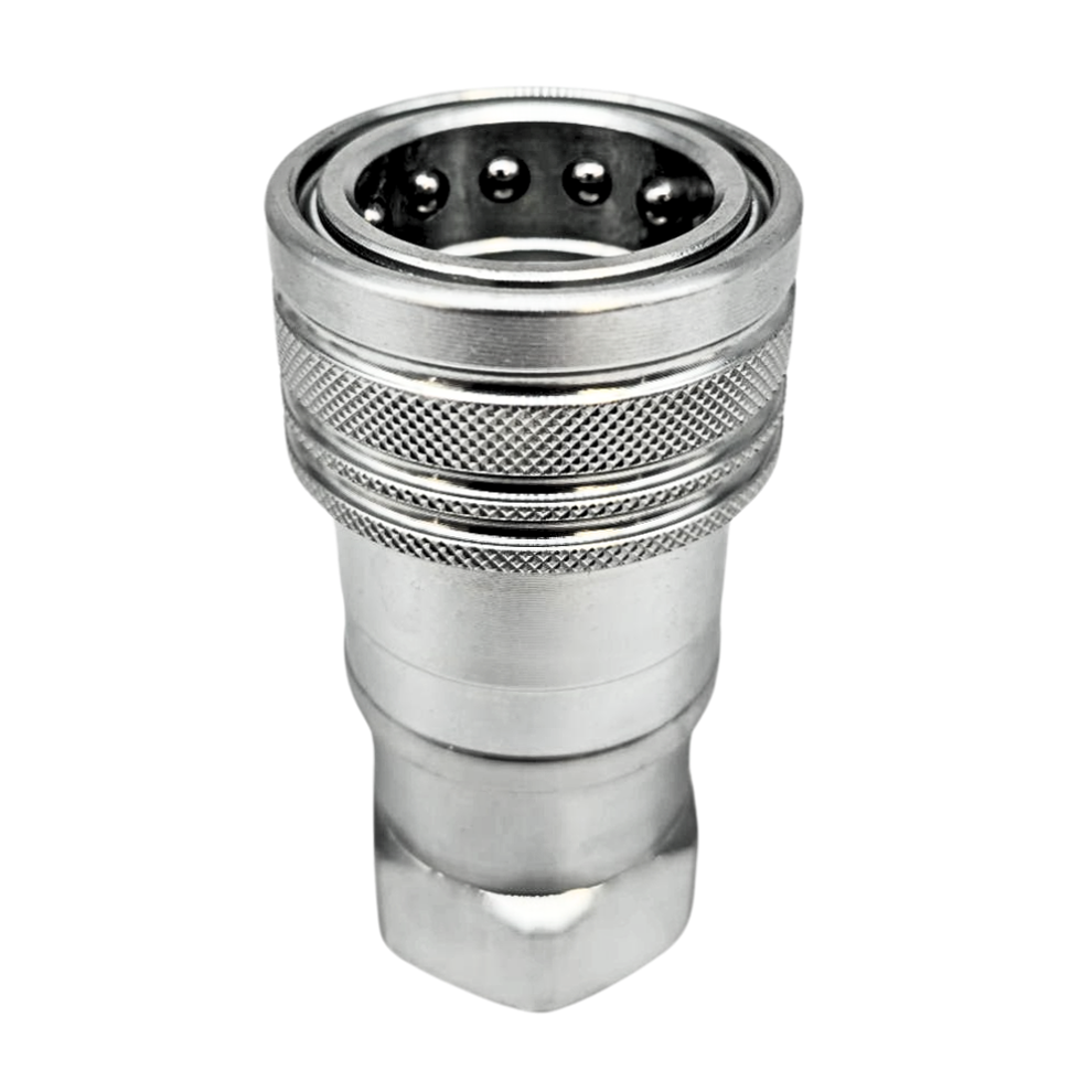Hydraulic ISO A quick release coupling, Female, 3/8" BSP Hydraulic ISO A quick release coupling, Female, 3/8" BSP
