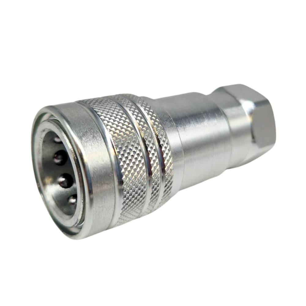 Hydraulic ISO A quick release coupling, Female, 1" BSP