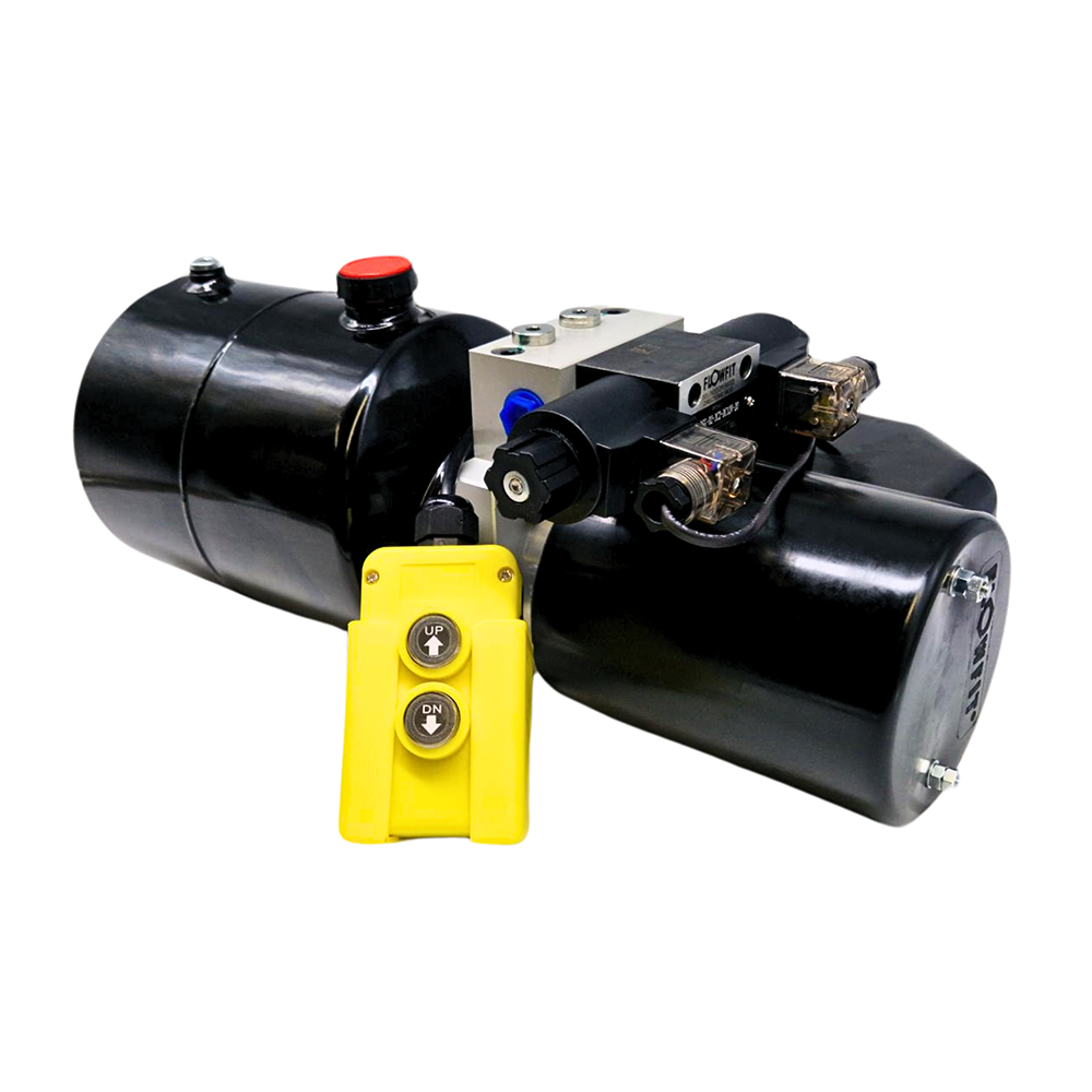 Flowfit 24V DC Double Acting Hydraulic Power Pack 1.6KW with 4L Steel Tank