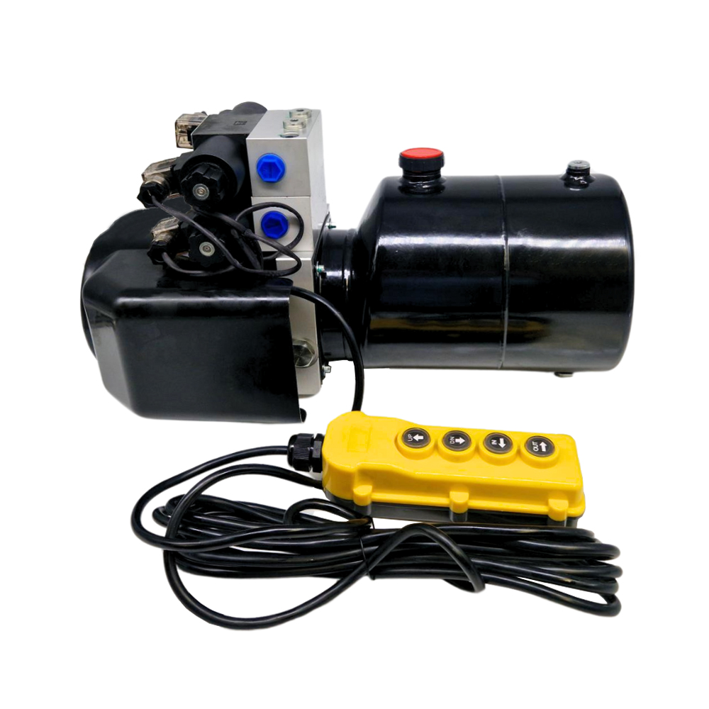 Flowfit 12V DC Double Acting, Double Solenoid Hydraulic Power Pack 1.6KW With 4L Steel Tank Flowfit 12V DC Double Acting, Double Solenoid Hydraulic Power Pack 1.6KW With 4L Steel Tank