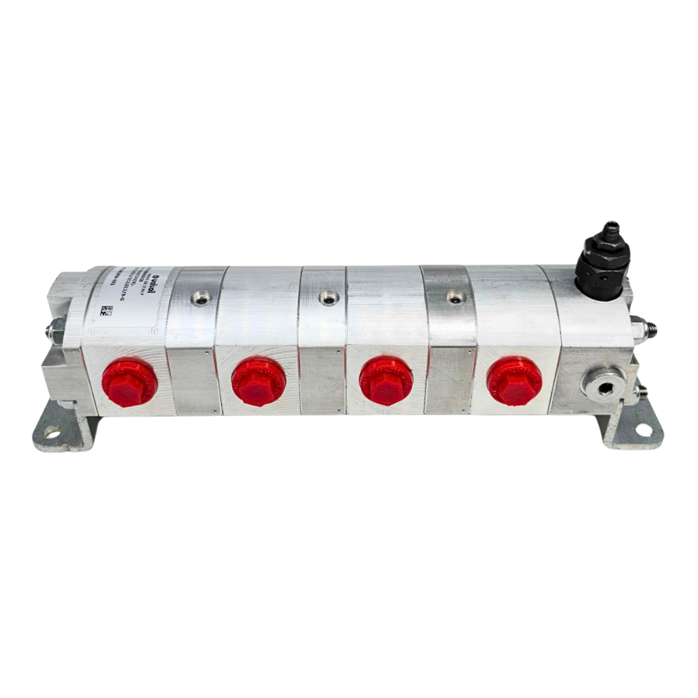 1SF Group One Single Rephasing Geared Flow Divider Left/Centre Inlet, 2 Way, 9L/Min, 1.2cc/Rev