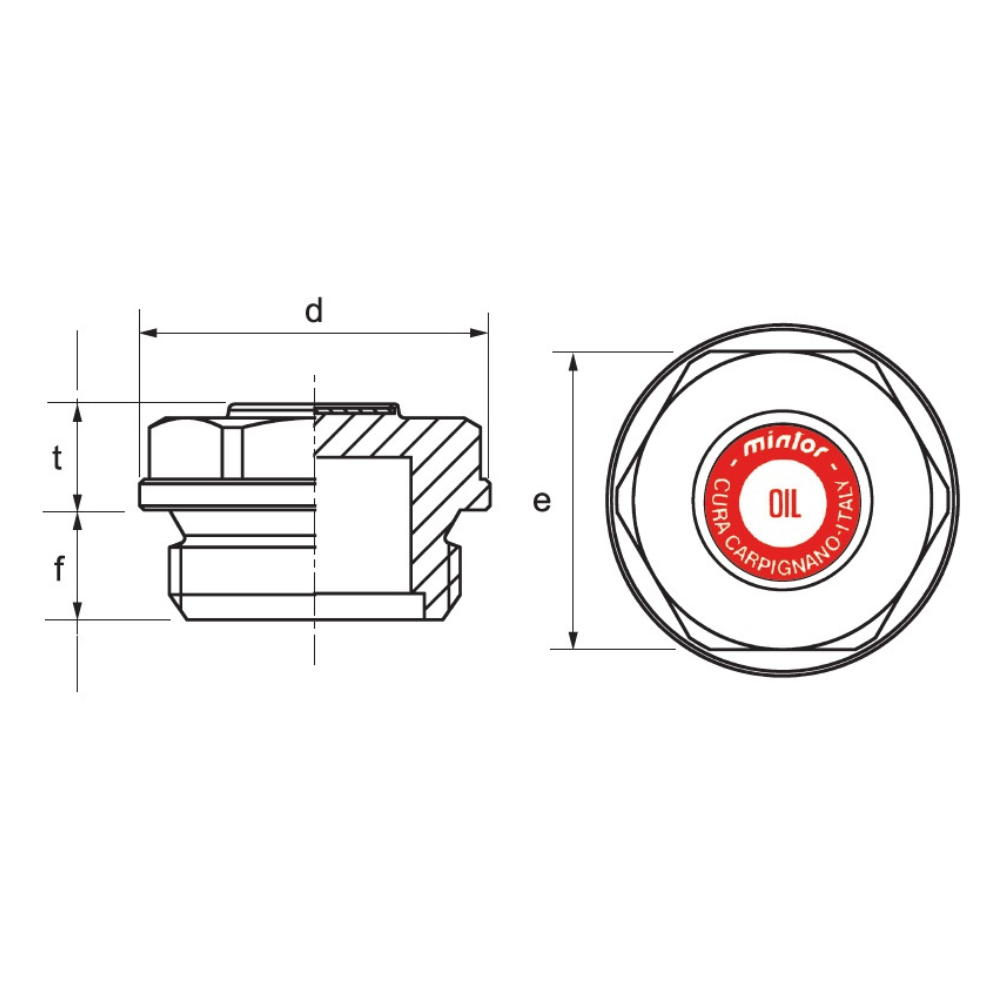 Hydraulic filling plug, 1" BSP, TC/F5G