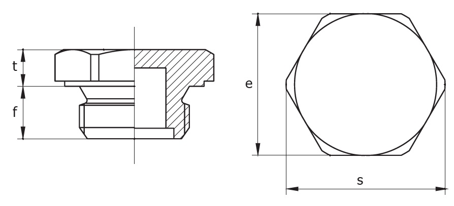 Steel Closing Plug 1/4" BSP TC/V Steel Closing Plug 1/4" BSP TC/V