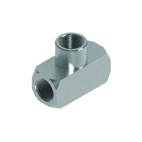 1/8 NPTF Fix Fem Tee Hydraulic Adaptor