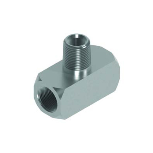 1/4 NPTF F/F/M Tee Hydraulic Adaptor