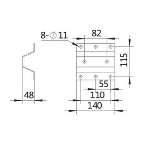 Mounting Bracket to suit Flowfit Power Unit, 82mm Bolt Pattern