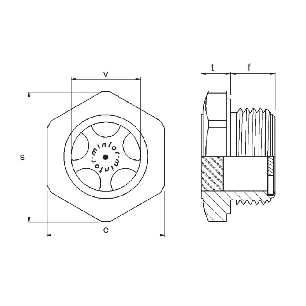 Hydraulic visual level indicator in steel with glass for high pressure, 1/2 BSP, TLAXP3G