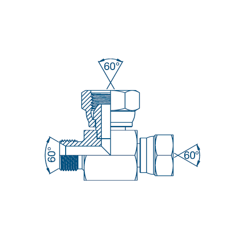 3/8 x 3/8 x 1/2 BSP M/F/F Tee Hydraulic Adaptor 3/8 x 3/8 x 1/2 BSP M/F/F Tee Hydraulic Adaptor