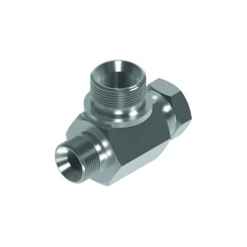 3/8 x 3/8 x 1/2 BSP M/F/M Tee Hydraulic Adaptor