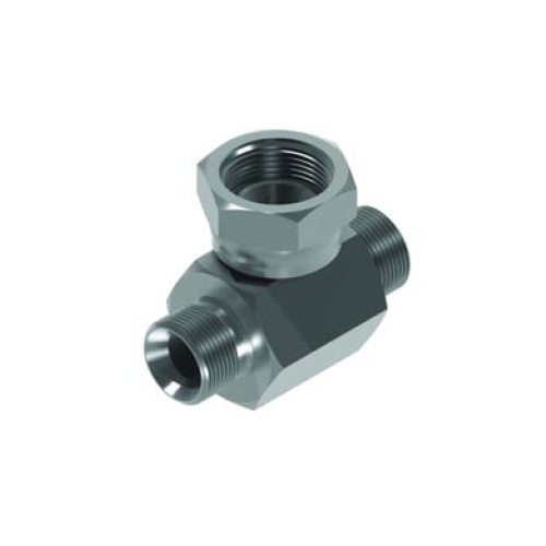 1/4 x 1/4 x 3/8 BSP M/M/F Tee Hydraulic Adaptor