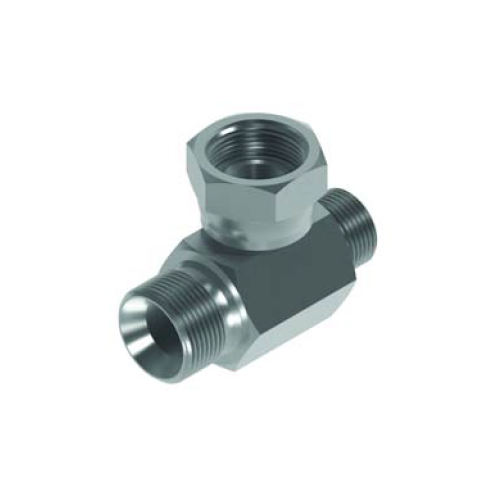 1/4 x 1/2 x 1/2 BSP M/M/F Unequal Tee Hydraulic Adaptor