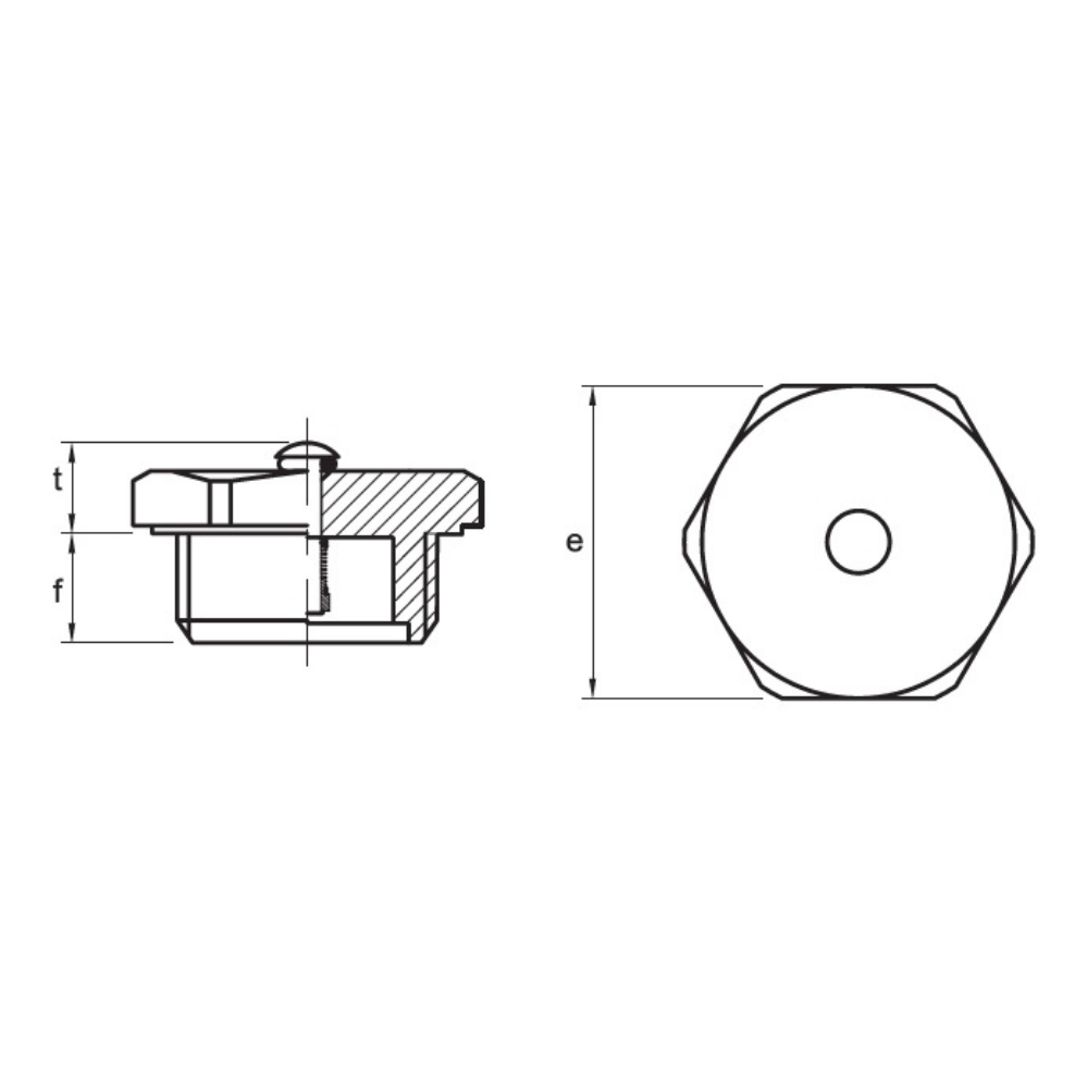 Hydraulic breather plug, 3/4" BSP,TMV4G