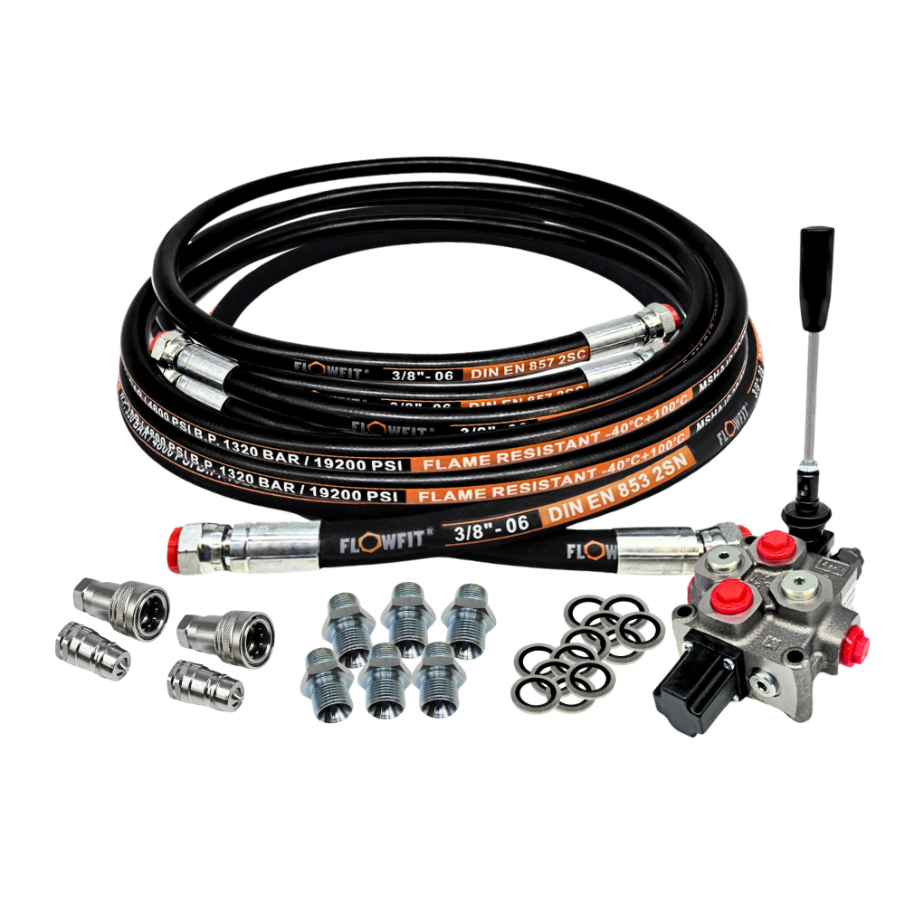 Specialist Log Splitter Kit with a Walvoil Double Acting Lever Valve, No Cylinder Specialist Log Splitter Kit with a Walvoil Double Acting Lever Valve, No Cylinder