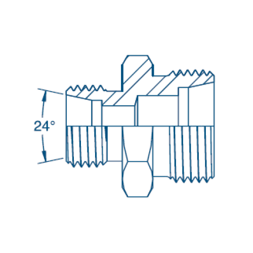 M12 (6L) x M14 (8L) M/M - Body Only Hydraulic Adaptor M12 (6L) x M14 (8L) M/M - Body Only Hydraulic Adaptor