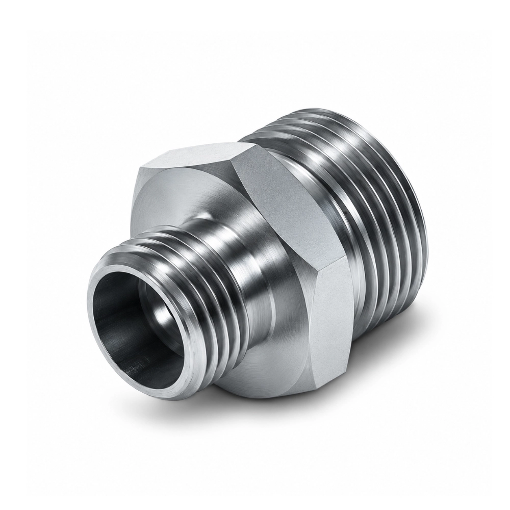 M12 (6L) Male x M14 (8L) Male Reducing Compression Union - Body Only