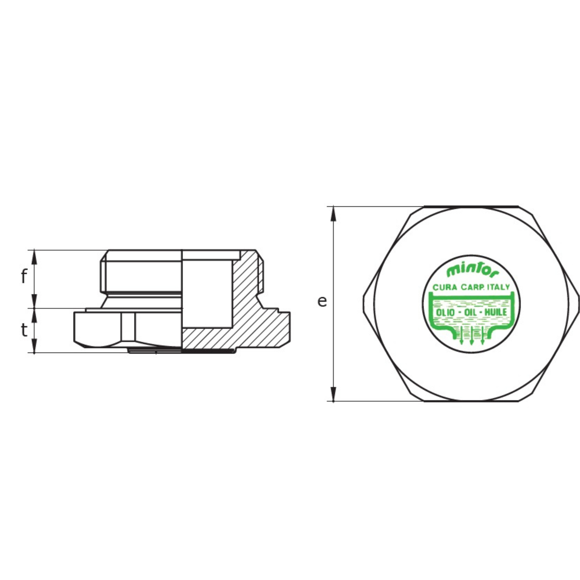 Hydraulic drain plug, 48x3