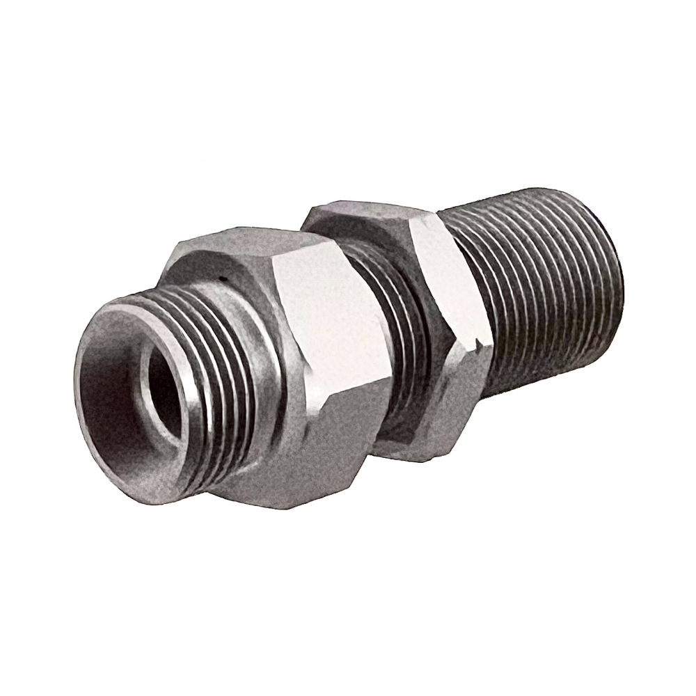 M12 (6L) M/M Bulkhead C/W Lock Nut