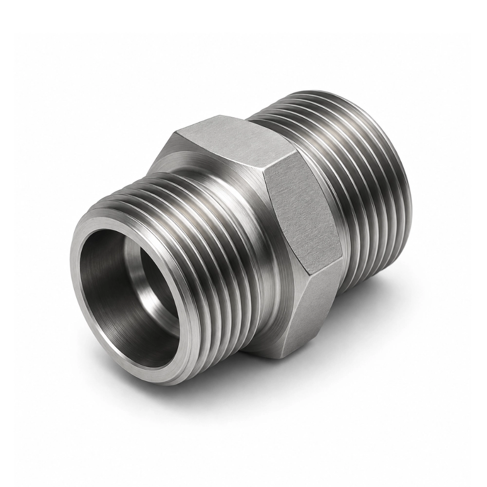 M12 (6L) Male x M12 (6L) Male Metric Tube Compression Union - Body Only