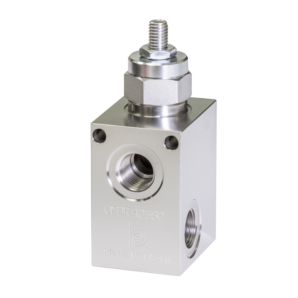 Stainless Steel Hydraulic Direct Acting Relief Valve, 3/8" BSP, 100 Bar