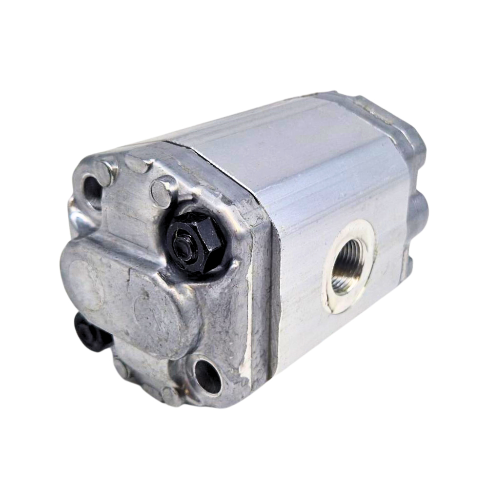 Hydraulic Gear Pump, GP1, 1.3CC, C/Wise 3/8" BSP Inlet & Outlet Ports, Ø32 Spigot O Ring 2Bolt Thro' Flange, 5mm Tang Drive Shaft
