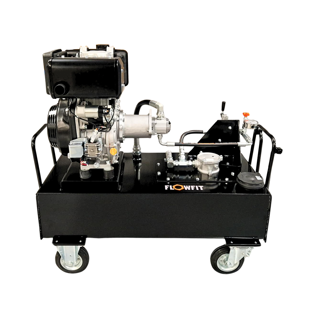 Loncin D460 Diesel Engine Driven, Hydraulic P & T Circuit Power Unit, 10HP, 18 L/Min, 100L Tank Loncin D460 Diesel Engine Driven, Hydraulic P & T Circuit Power Unit, 10HP, 18 L/Min, 100L Tank