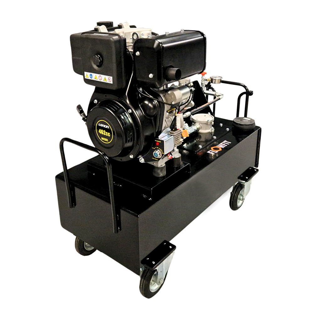 Loncin LC178 Diesel Engine Driven, Hydraulic P & T Circuit Power Unit, 6.5HP, 11.52 L/Min, 50L Tank