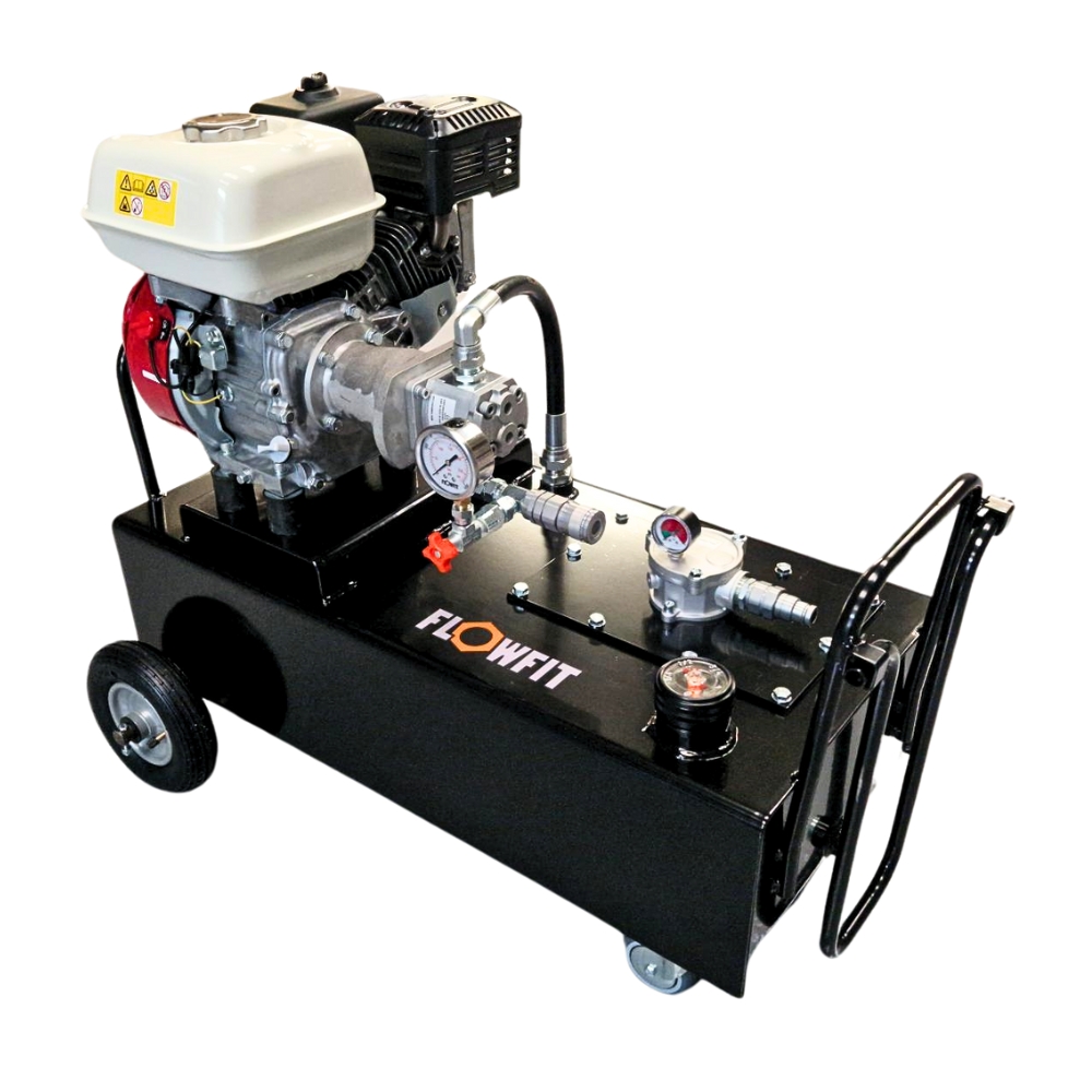 Honda GX200 Petrol Engine Driven, Hydraulic P & T Circuit Power Unit, 6.5HP, 11.5 L/Min, 50L Tank Honda GX200 Petrol Engine Driven, Hydraulic P & T Circuit Power Unit, 6.5HP, 11.5 L/Min, 50L Tank