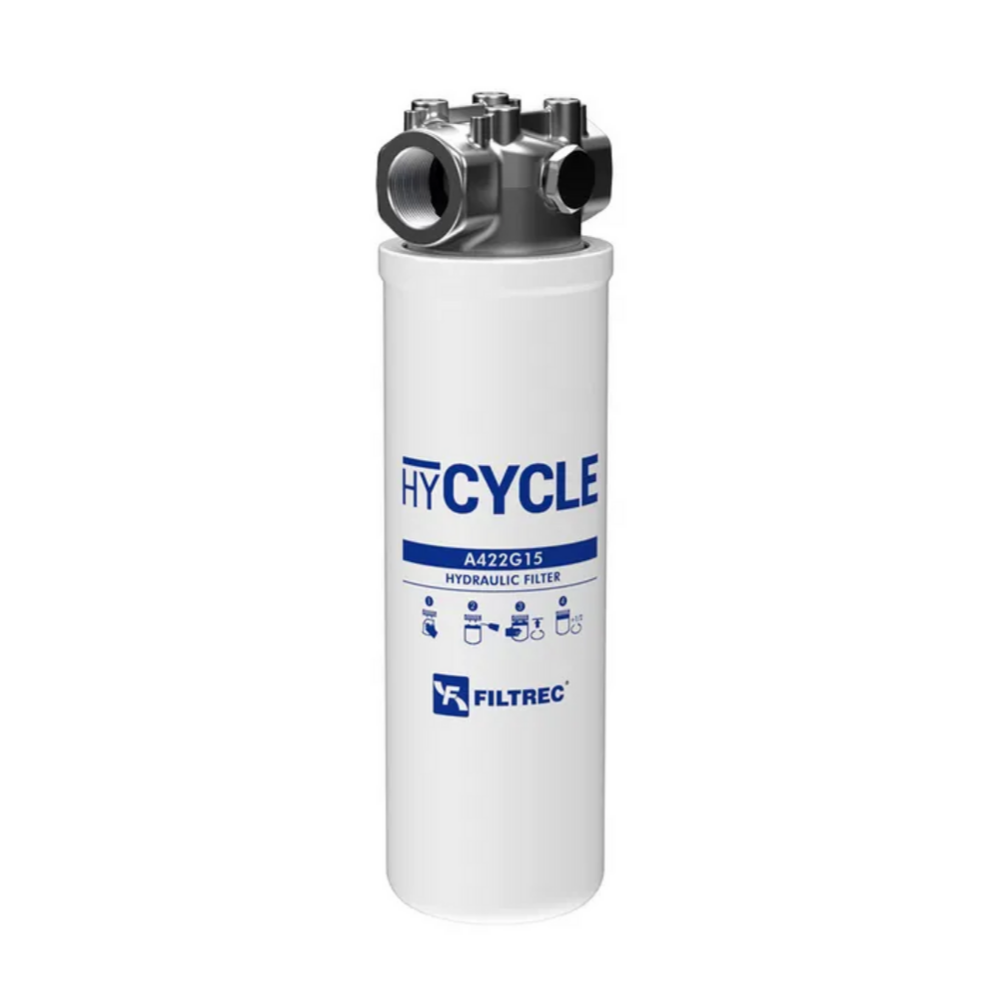 Filtrec FA4 In Line Medium Pressure Filter, 10 Micron Cellulose, 3/4", 108 L/Min