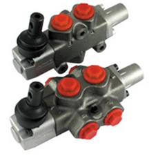 Hydraulic lever operated diverter valve 3 port 3/8 BSP Ports 2 Position Detent