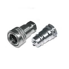 Hydraulic ISO A quick release coupling set 3/8 BSP