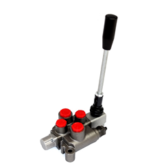 Galtech 1 Bank, 1/4 BSP, 20 l/min Single Acting Cylinder Spool 3 Positions, Spring Return Hydraulic Monoblock Valve